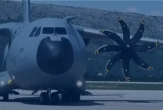 military cargo plane